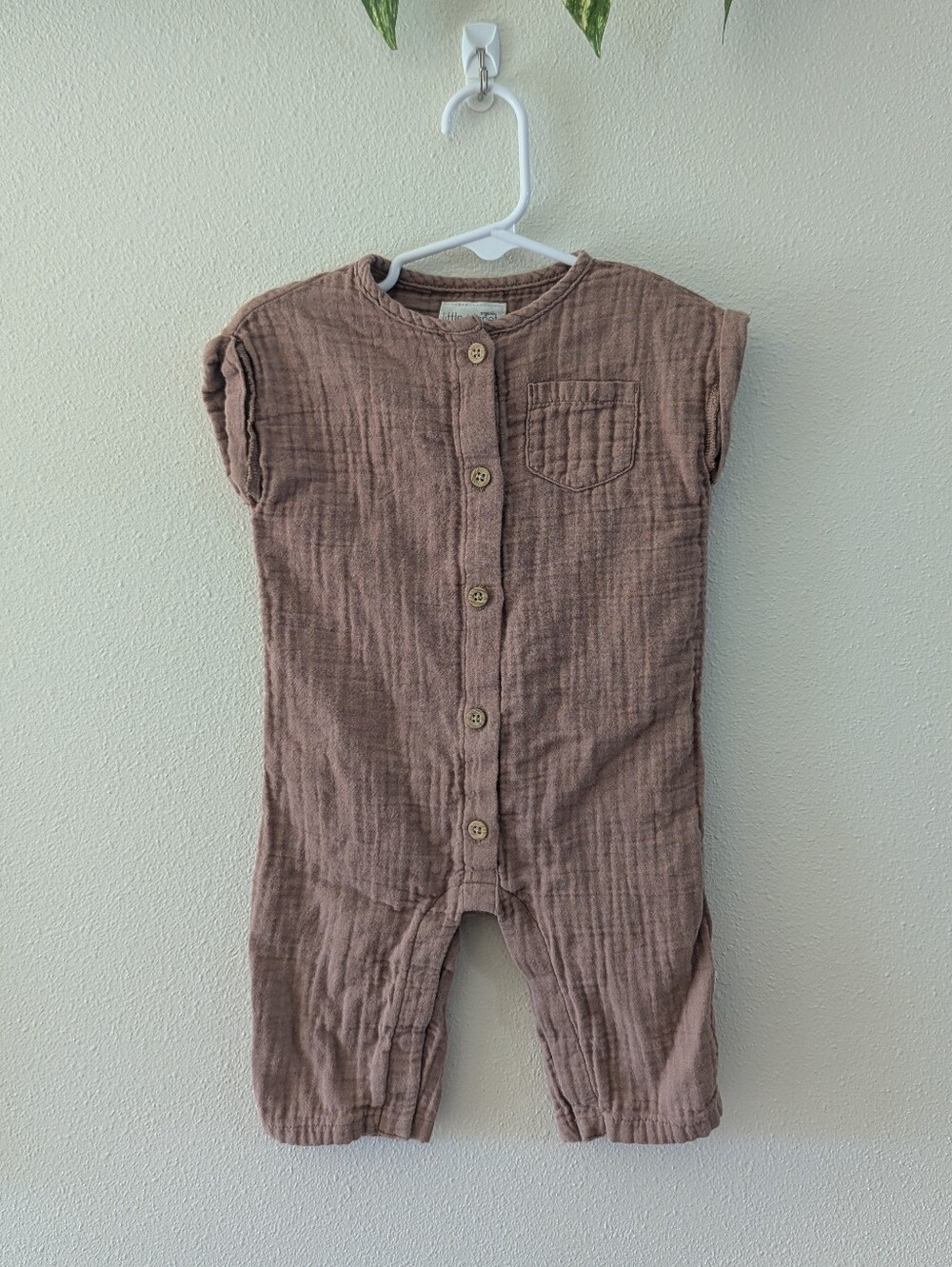 Brown Gauze Jumpsuit